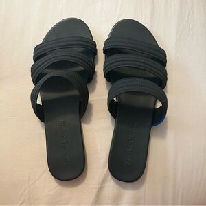 Rothy's Black Triple Band Sandals